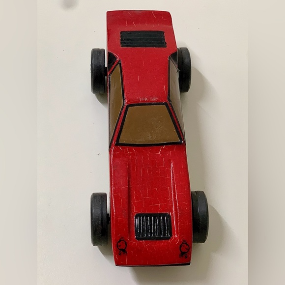 1980s Vintage Hand Crafted Homemade Pinewood Derby Race Car - Picture 11 of 15